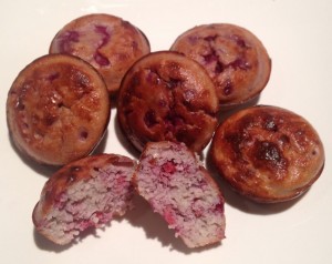 Raspberry Protein Muffins